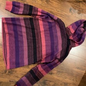 Supreme 2018 winter knit stripe hoodie pink size m